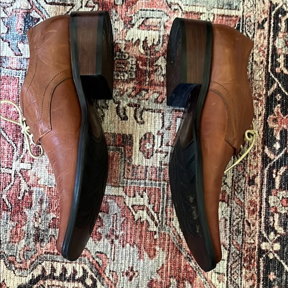LD. Boss Tan Brown Oxford Men Shoes - Picture 4 of 17